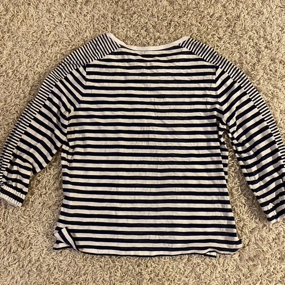 Kobi Halperin Navy and White Striped Shirt size L - Picture 4 of 4